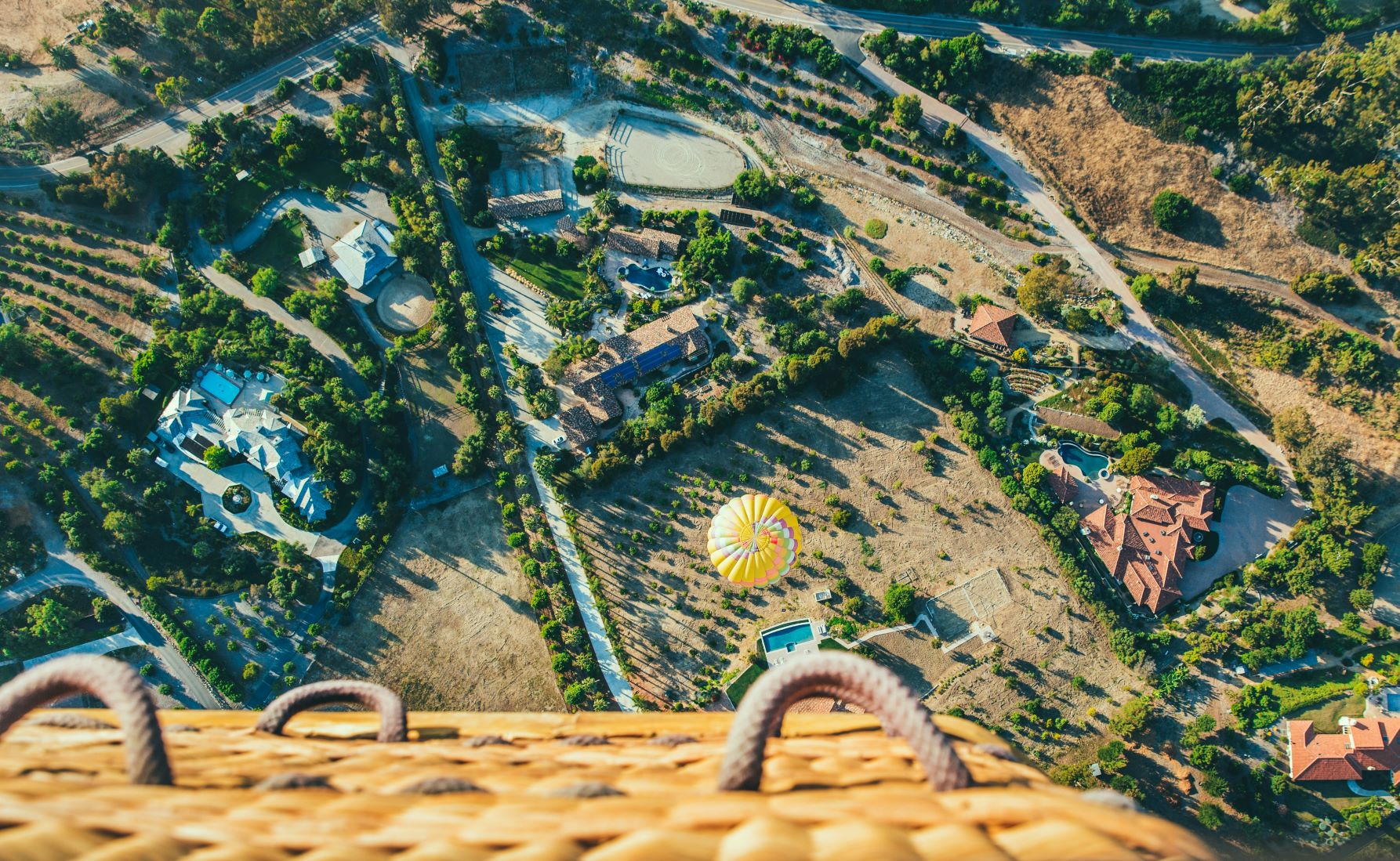 aerial rancho santa fe view