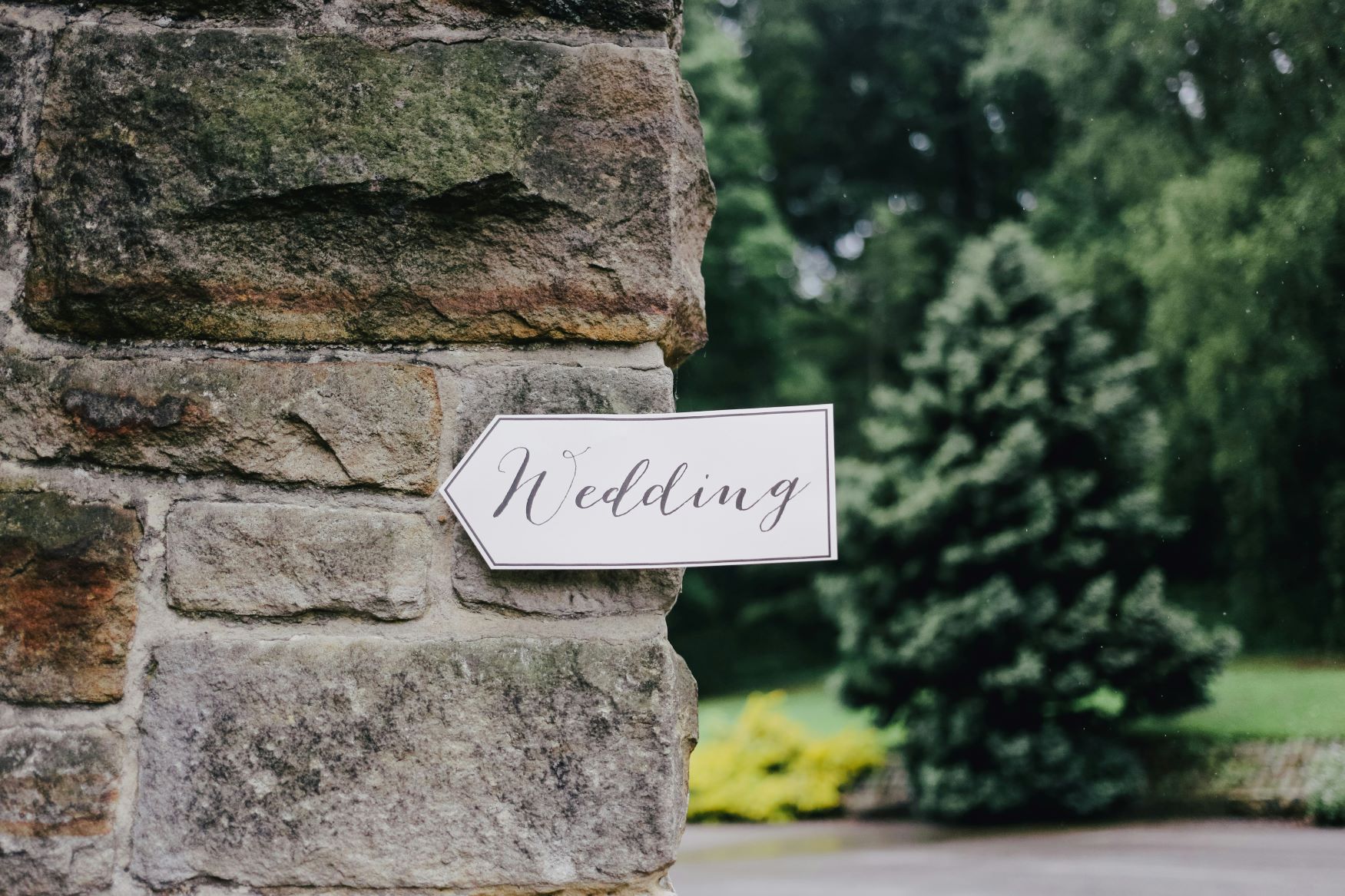 wedding sign